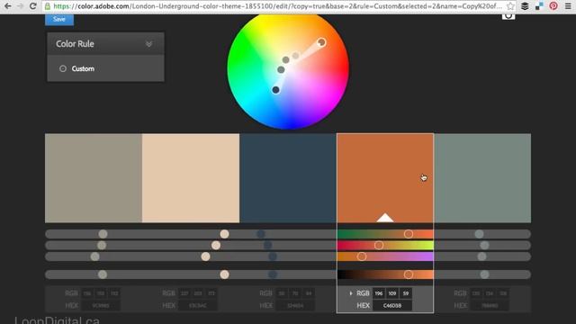 How to Create a Colour Palette with Adobe Color CC смотреть онлайн
