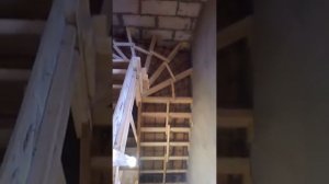Строительство монолитной лестницы с забежными ступенями + подготовка проема ЧАСТЬ 5