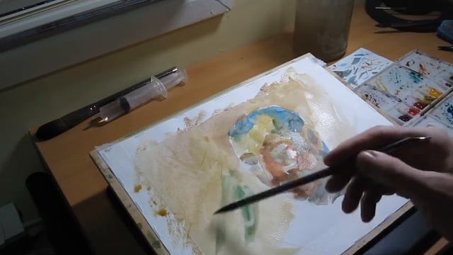 Self Portrait - October Daily Watercolor Sketch Challenge #33/31 (part 1 of 2) смотреть онлайн