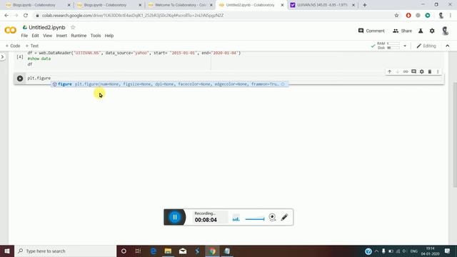 Extract any stock's data and visualize the data using Python (No need to install Python or a IDE) смотреть онлайн