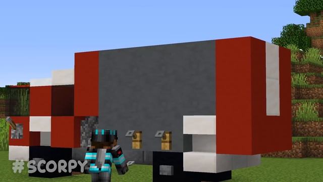 Minecraft NOOB Vs PRO Vs HACKER: EMERGENCY VEHICLE HOUSE BUILD CHALLENGE In Minecraft Animation