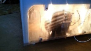 Морозилка Бирюса . Работа на морозе с небольшим колхозом .