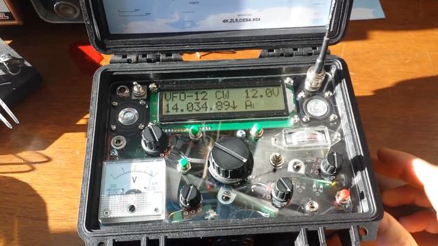 W1AW/0 split on 20m CW with the newest radio project смотреть онлайн