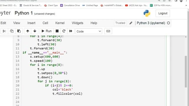 Draw Chessboard Using Python - Free Python Course смотреть онлайн