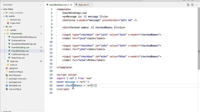 How to work with input fields in Vue 3? смотреть онлайн