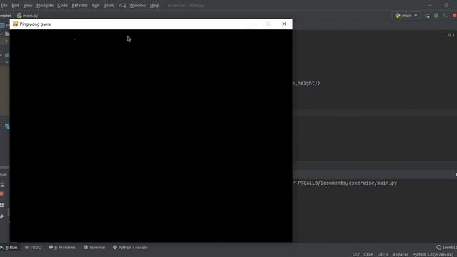 Ping pong game with pygame #1 смотреть онлайн
