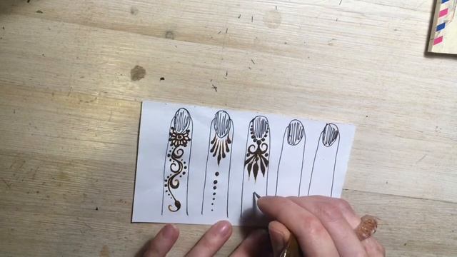 Как украсить пальцы хной. Уроки мехенди. смотреть онлайн