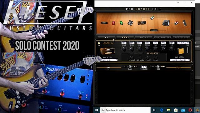 |Pod HD500X| Line 6| Preset #005 | Lead Tone |JTM45 Marshall | Kiesel Solo Contest |Marcelo Rotta| смотреть онлайн