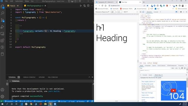 React Material UI 5 3-Typography смотреть онлайн