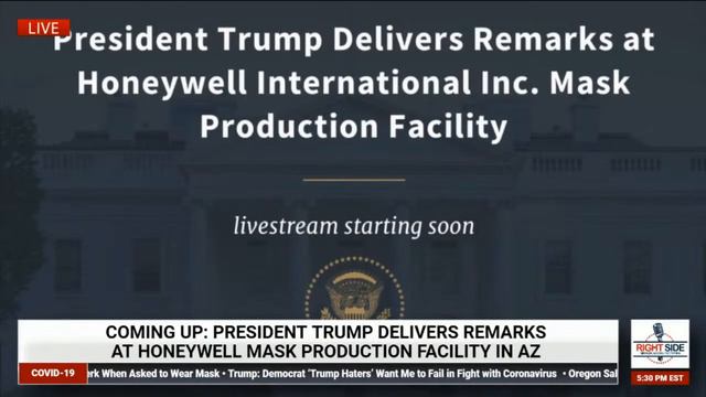 President Trump Speech in Phoenix at Honeywell Mask Production Facility 5/5/20 смотреть онлайн