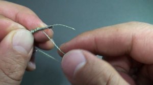 Как привязать крючок без ушка.