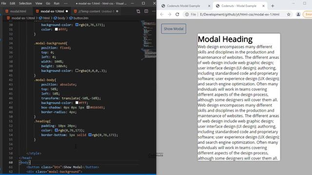 Create Modal Popup - Codenuts смотреть онлайн