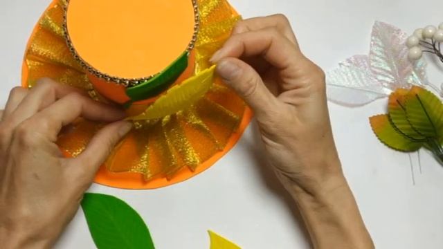 Шляпка из фоамирана к празднику осени своими руками МК Наталья Кваша смотреть онлайн