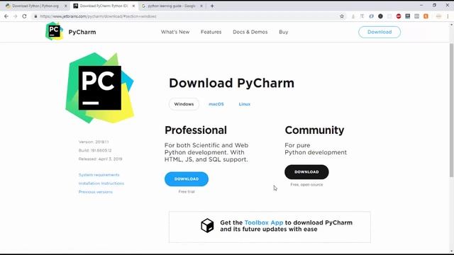 Python Tutorial for Beginners - Python Programming for Beginners (Python and Pycharm Setup) смотреть онлайн