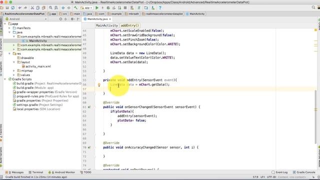 [Working Code Oct 2019 ] Real Time Accelerometer Data Plot in Android using MPAndroidChart Library смотреть онлайн