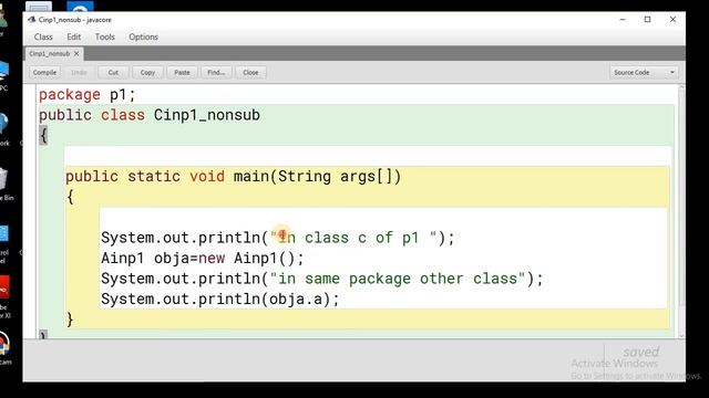 Access Specifiers in java | public protected private and default смотреть онлайн