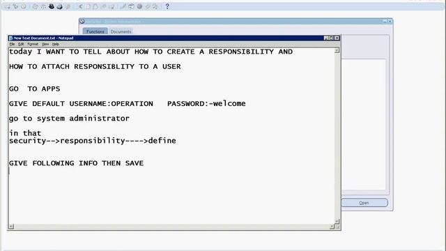 CREATING NEW RESPONSIBILITY IN ORACLE APPS(WWW.ORACLEAPPSONLINETRAINING.COM) смотреть онлайн