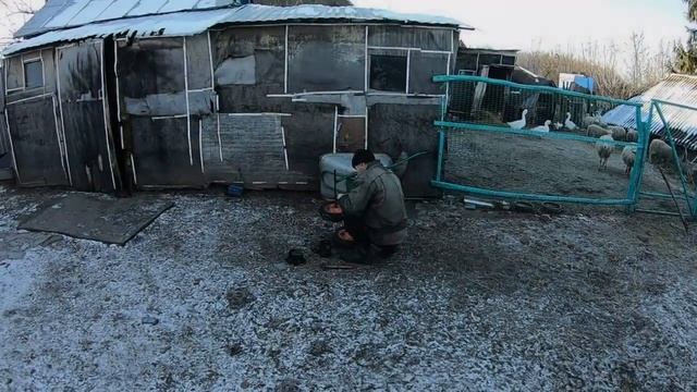 Дикулька и Бакс гуляют/Ремонт велосипеда/Заготовка дров/Зима в селе/Музыка для души/Красивая природ смотреть онлайн