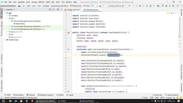 Operaciones Aritméticas Android Studio смотреть онлайн