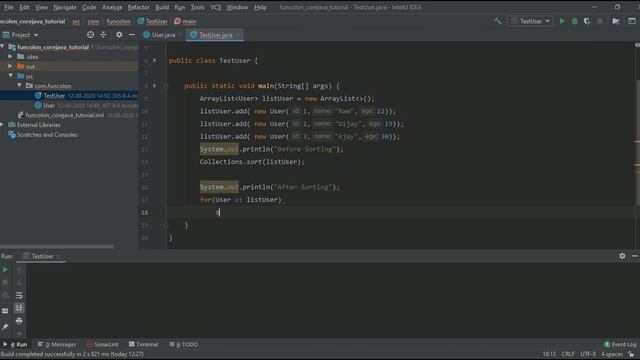 Comparator and Comparable in Java смотреть онлайн
