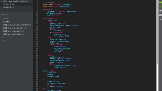 SASS | using variables part1 смотреть онлайн