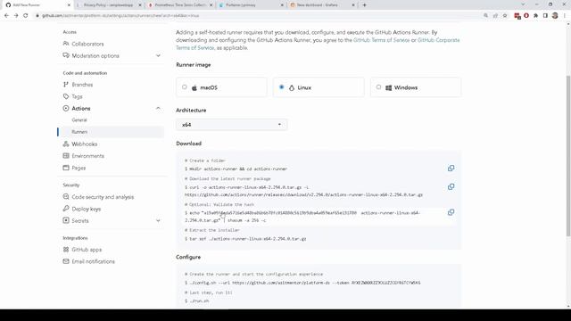 Saját platform docker swam alapokon 5. rész - github hosted runner config смотреть онлайн