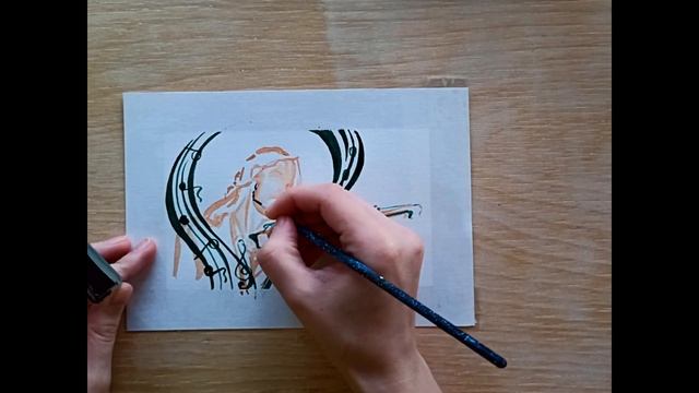 Как нарисовать музыку, Господин Инктобер, у вас есть мысли? Процесс рисования/ Дэвид Гарретт смотреть онлайн