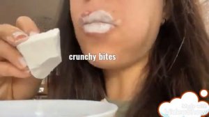 Crunchy chalk white mountain Asmr Mukbang Хрустящий мел Белая гора асмр мукбанг