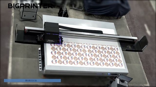BIGPRINTER UV2031GP - печать в 2 прохода (2 pass printing) смотреть онлайн