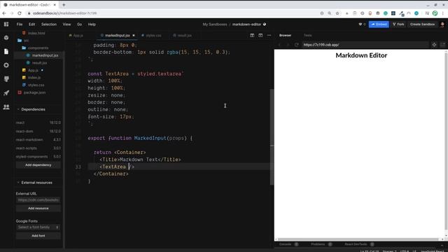 Create a React Markdown Editor (Hooks & Context) смотреть онлайн