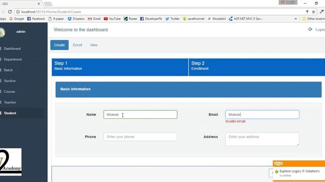 LMS (Learning Management System) | ASP.NET | Web Based Project смотреть онлайн
