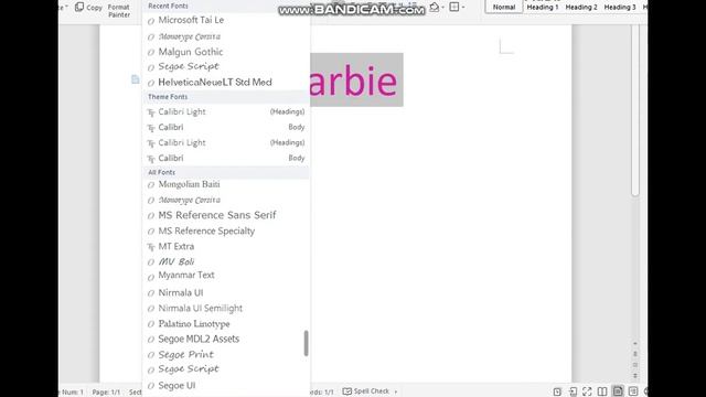 How to make Barbie logo in Ms Word смотреть онлайн