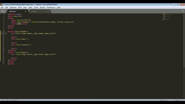 Методолгия БЭМ за 19 минут _ Как правильно называть классы CSS смотреть онлайн