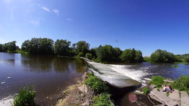 Плотина на реке Осётр в городе Зарайск смотреть онлайн