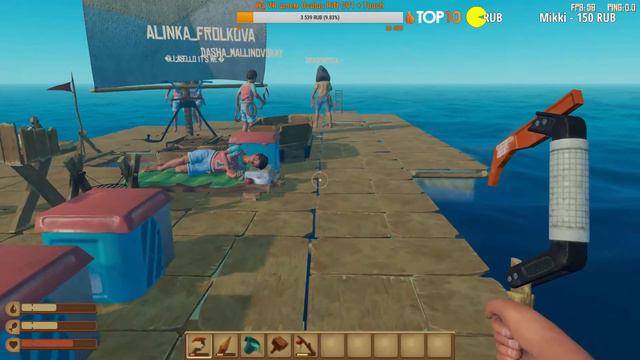 RAFT прохождение в кооперативе | RAFT Стрим - Открываем купальный сезон