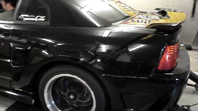 Dyno Pull - 383 RWHP - 2003 Ford Mustang 3.8L V6 - Auto смотреть онлайн