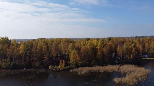 Путешествие по России. Валдай. Озеро Вельё с высоты. смотреть онлайн