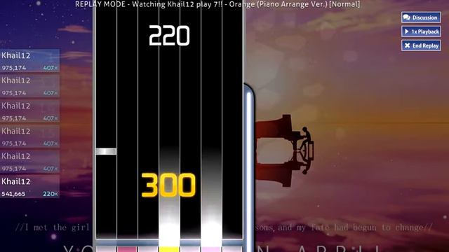 [osu!] 7!! - Orange (Piano Arrange Ver.) (Khail12) смотреть онлайн