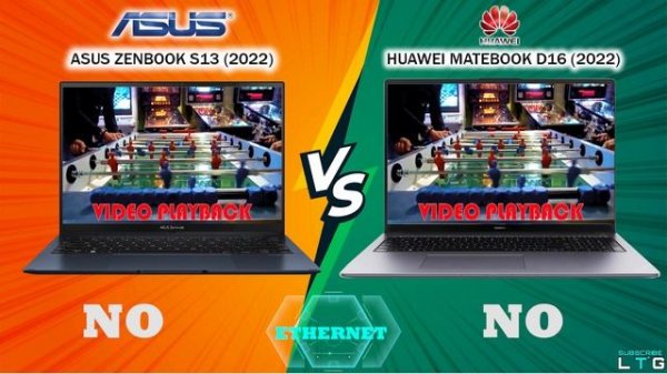 Asus ZenBook S13 2022 vs Huawei MateBook D16 2022 | 12th Gen Intel | Infographic Comparisons