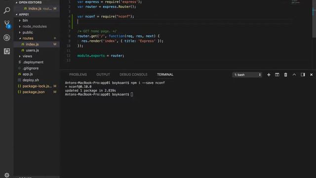 06 - Добавляем поддержку конфигурационных параметров