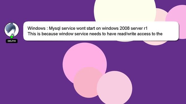 Windows : Mysql service wont start on windows 2008 server r1 смотреть онлайн
