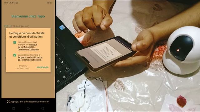 الإعدادات واختبار كاميرا TP-Link Tapo C200 WiFi смотреть онлайн