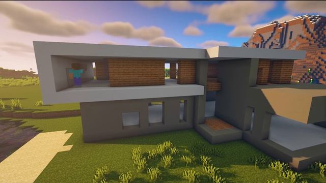 Как построить красивый дом в Майнкрафт | Дом в стиле Хай-Тек