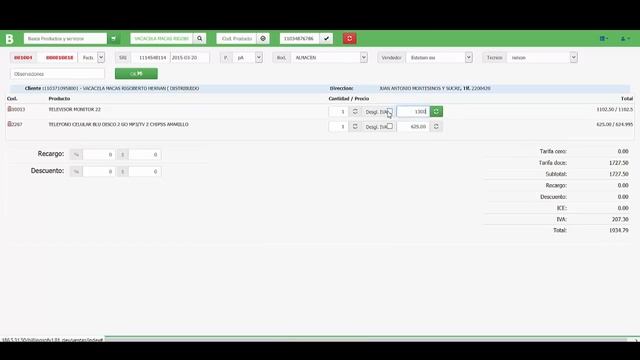 Modulo Ventas billingsoft смотреть онлайн