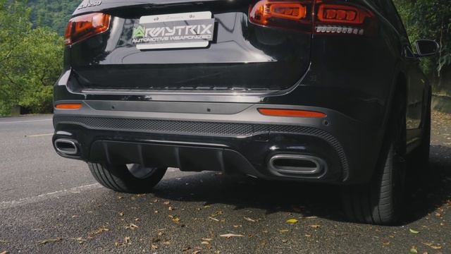 Pure Exhaust Sound GLB250 X247 Mercedes Benz w ARMYTRIX De-Cat Turbo-Back Valvetronic Exhaust