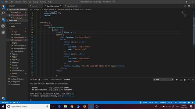 Part 3: Build Budget App with React JS - Working on Input Budget and Expense смотреть онлайн