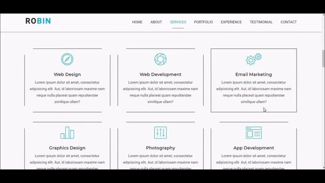 Robin - Personal Portfolio HTML Template | Bootstrap Portfolio Website смотреть онлайн