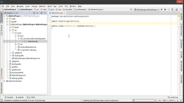 Android: Урок 2. Создание первого приложения Hello World смотреть онлайн