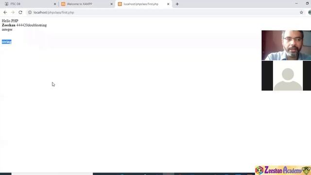 PHP Variables and Datatypes tutorial | Printing PHP output on Browser | PHP full course | chapter-4 смотреть онлайн