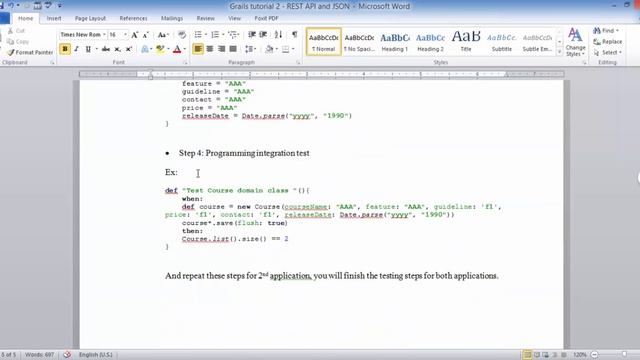 Grails Programming Tutorial - Testing - Unit Test and Integration Test - Part 2 смотреть онлайн